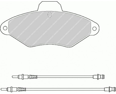 Brake Pad Set, disc brake PREMIER ECO FRICTION FDB874 Ferodo, Image 2