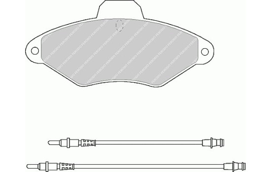 Brake Pad Set, disc brake PREMIER ECO FRICTION FDB874 Ferodo, Image 2