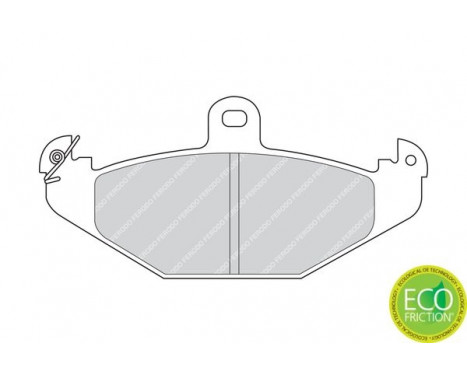 Brake Pad Set, disc brake PREMIER ECO FRICTION FDB878 Ferodo, Image 3