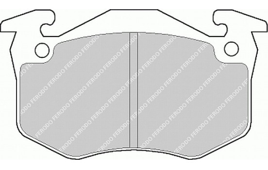 Brake Pad Set, disc brake PREMIER ECO FRICTION FDB881 Ferodo, Image 2