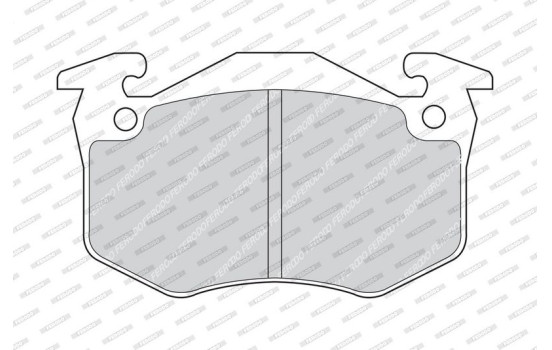 Brake Pad Set, disc brake PREMIER ECO FRICTION FDB881 Ferodo, Image 4