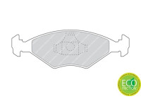 Brake Pad Set, disc brake PREMIER ECO FRICTION FDB896 Ferodo