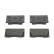 Brake Pad Set, disc brake PREMIER ECO FRICTION FDB9 Ferodo