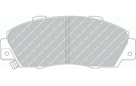 Brake Pad Set, disc brake PREMIER ECO FRICTION FDB905 Ferodo, Image 2