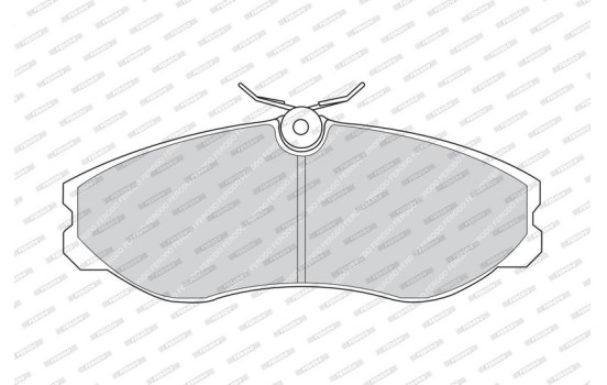 Brake Pad Set, disc brake PREMIER ECO FRICTION FDB909 Ferodo, Image 4