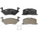 Brake Pad Set, disc brake PREMIER ECO FRICTION FDB943 Ferodo