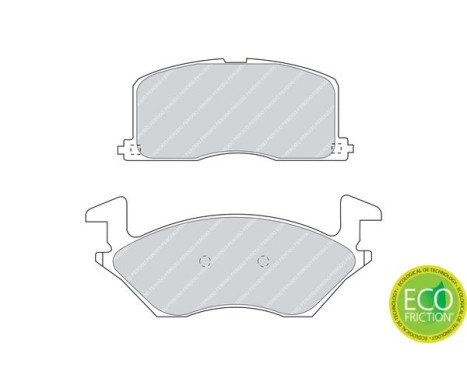 Brake Pad Set, disc brake PREMIER ECO FRICTION FDB943 Ferodo, Image 3