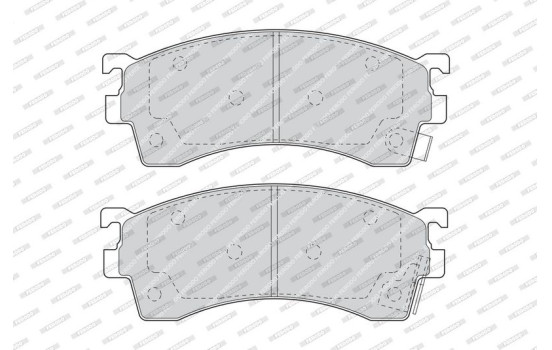 Brake Pad Set, disc brake PREMIER ECO FRICTION FDB950 Ferodo, Image 4