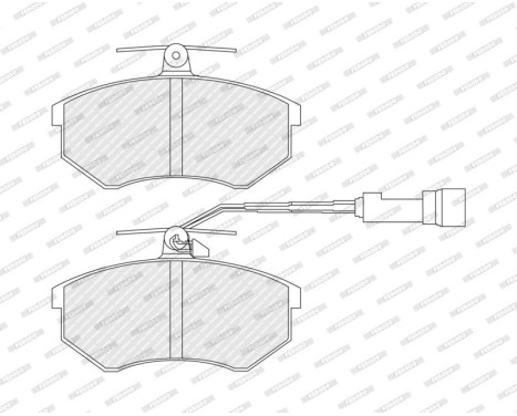 Brake Pad Set, disc brake PREMIER ECO FRICTION FDB954 Ferodo, Image 4