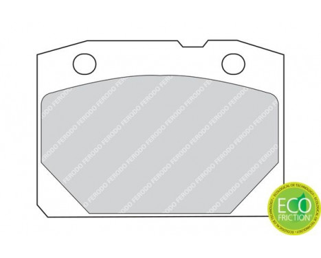 Brake Pad Set, disc brake PREMIER ECO FRICTION FDB96 Ferodo