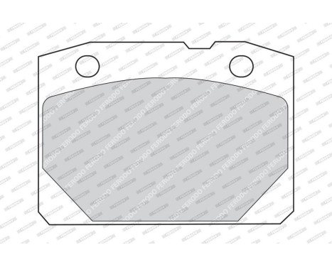 Brake Pad Set, disc brake PREMIER ECO FRICTION FDB96 Ferodo, Image 2