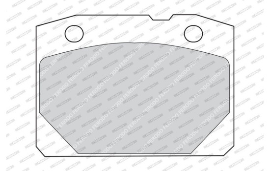 Brake Pad Set, disc brake PREMIER ECO FRICTION FDB96 Ferodo, Image 2