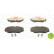 Brake Pad Set, disc brake PREMIER ECO FRICTION FDB980 Ferodo