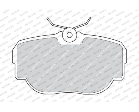 Brake Pad Set, disc brake PREMIER ECO FRICTION FDB981 Ferodo, Image 2
