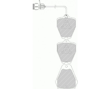 Brake Pad Set, disc brake PREMIER ECO FRICTION FDB985 Ferodo, Image 2