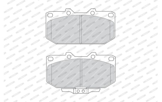 Brake Pad Set, disc brake PREMIER ECO FRICTION FDB986 Ferodo, Image 3