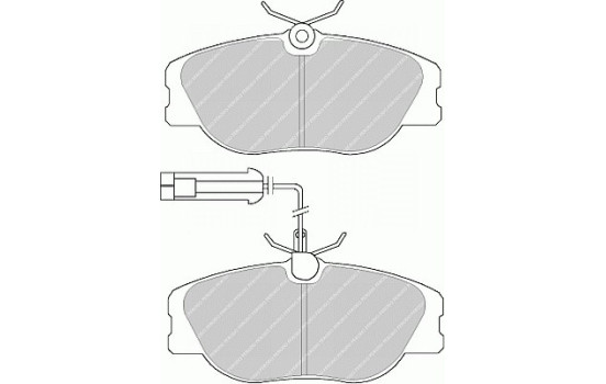 Brake Pad Set, disc brake PREMIER ECO FRICTION FDB994 Ferodo, Image 2