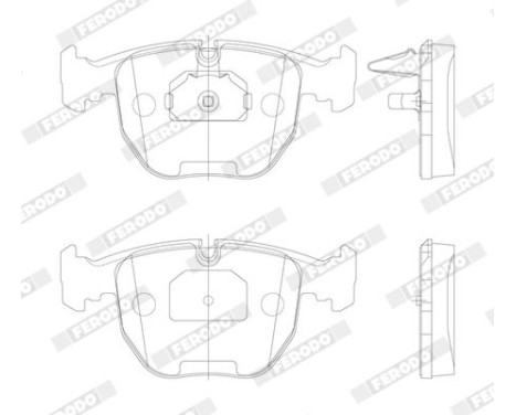 Brake Pad Set, disc brake PREMIER ECO FRICTION FDB997 Ferodo, Image 4