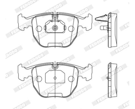 Brake Pad Set, disc brake PREMIER ECO FRICTION FDB997 Ferodo, Image 4