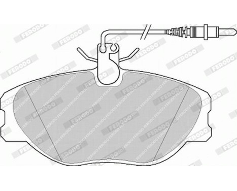 Brake Pad Set, disc brake PREMIER ECO FRICTION FVR1000 Ferodo, Image 4