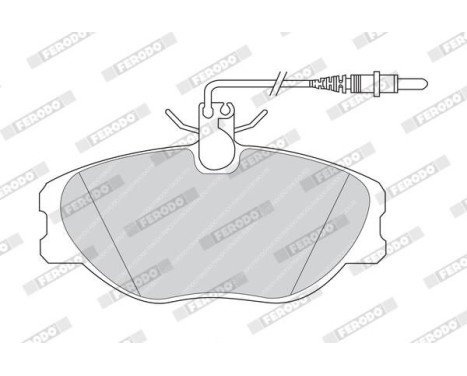 Brake Pad Set, disc brake PREMIER ECO FRICTION FVR1000 Ferodo, Image 3