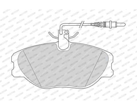 Brake Pad Set, disc brake PREMIER ECO FRICTION FVR1000 Ferodo, Image 3