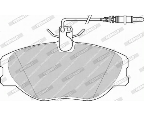 Brake Pad Set, disc brake PREMIER ECO FRICTION FVR1000 Ferodo, Image 4
