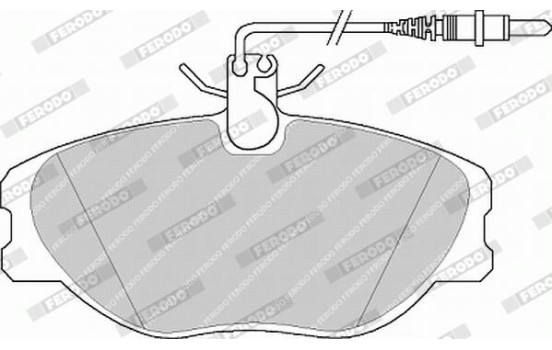 Brake Pad Set, disc brake PREMIER ECO FRICTION FVR1000 Ferodo, Image 4