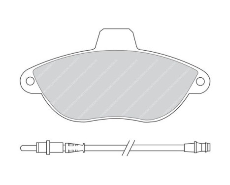 Brake Pad Set, disc brake PREMIER ECO FRICTION FVR1002 Ferodo, Image 4