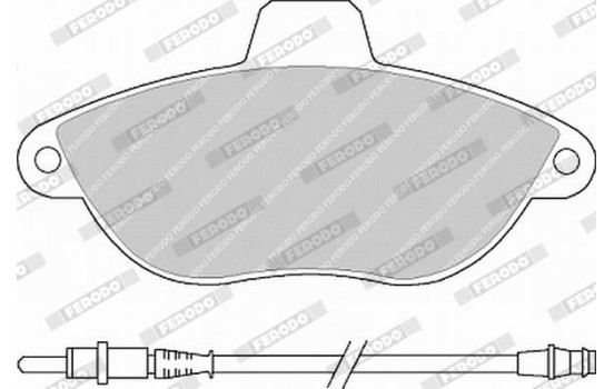 Brake Pad Set, disc brake PREMIER ECO FRICTION FVR1002 Ferodo, Image 5