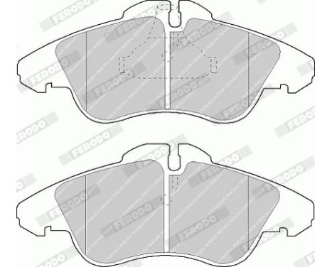 Brake Pad Set, disc brake PREMIER ECO FRICTION FVR1038 Ferodo, Image 4