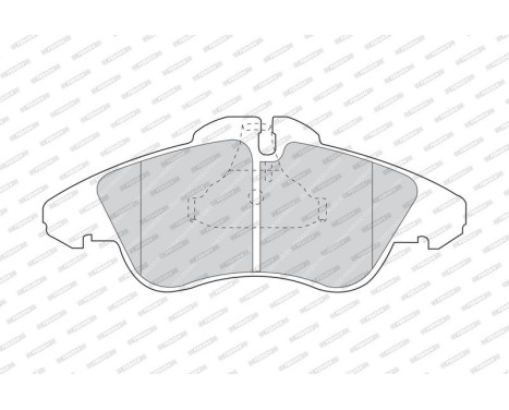 Brake Pad Set, disc brake PREMIER ECO FRICTION FVR1038 Ferodo, Image 4