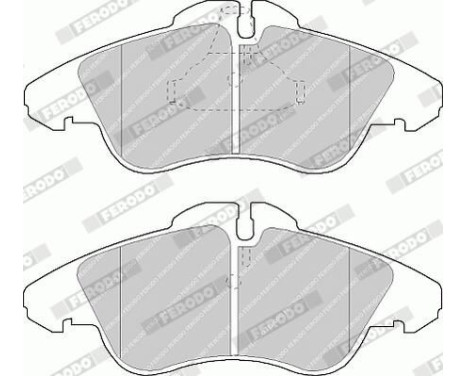 Brake Pad Set, disc brake PREMIER ECO FRICTION FVR1038 Ferodo, Image 5