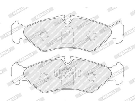 Brake Pad Set, disc brake PREMIER ECO FRICTION FVR1039 Ferodo, Image 4