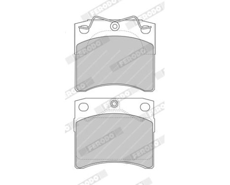 Brake Pad Set, disc brake PREMIER ECO FRICTION FVR1131 Ferodo, Image 3