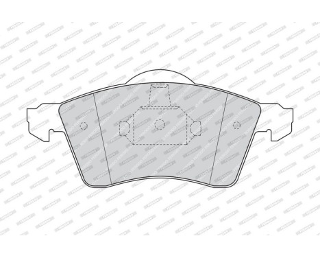 Brake Pad Set, disc brake PREMIER ECO FRICTION FVR1163 Ferodo, Image 4