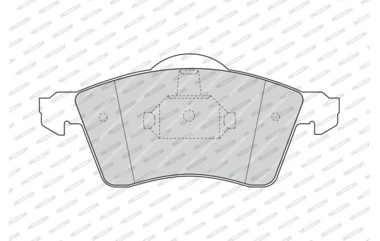 Brake Pad Set, disc brake PREMIER ECO FRICTION FVR1163 Ferodo, Image 4