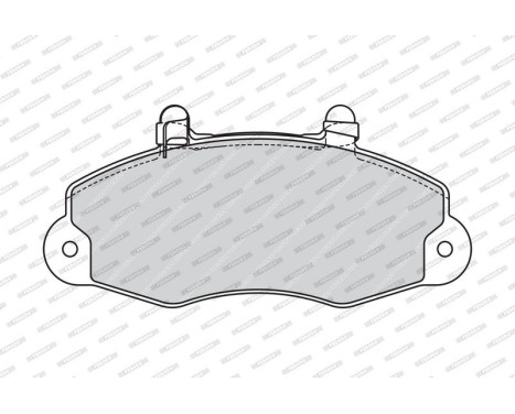 Brake Pad Set, disc brake PREMIER ECO FRICTION FVR1338 Ferodo, Image 4