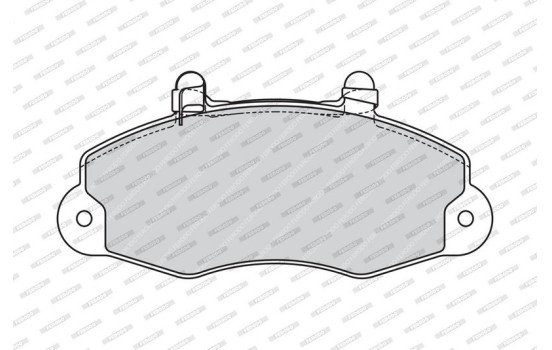 Brake Pad Set, disc brake PREMIER ECO FRICTION FVR1338 Ferodo, Image 4
