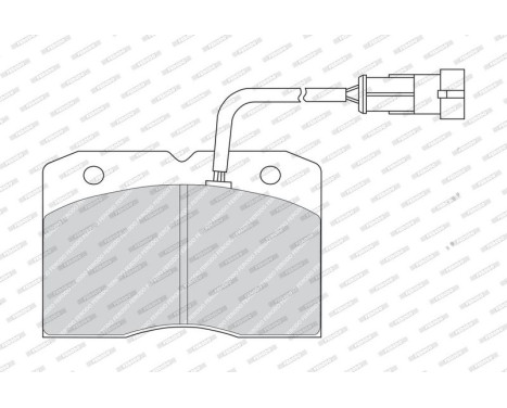 Brake Pad Set, disc brake PREMIER ECO FRICTION FVR1353 Ferodo, Image 2