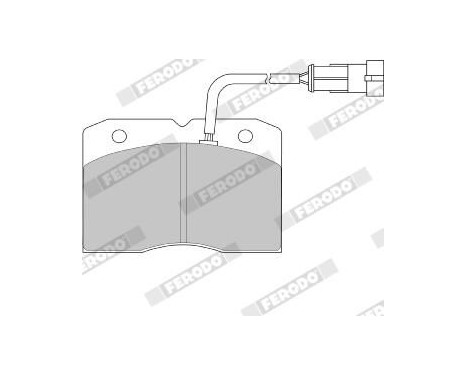 Brake Pad Set, disc brake PREMIER ECO FRICTION FVR1353 Ferodo, Image 3