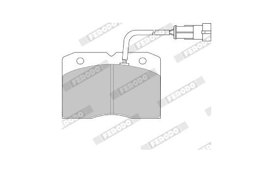 Brake Pad Set, disc brake PREMIER ECO FRICTION FVR1353 Ferodo, Image 3