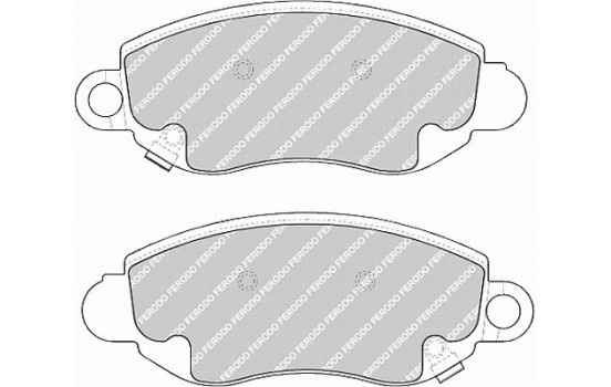 Brake Pad Set, disc brake PREMIER ECO FRICTION FVR1381 Ferodo, Image 2