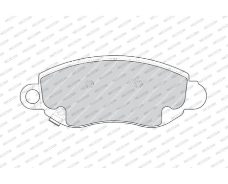 Brake Pad Set, disc brake PREMIER ECO FRICTION FVR1381 Ferodo, Image 4