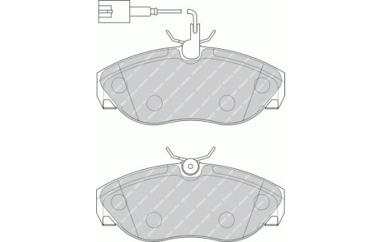 Brake Pad Set, disc brake PREMIER ECO FRICTION FVR1396 Ferodo, Image 2
