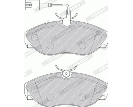 Brake Pad Set, disc brake PREMIER ECO FRICTION FVR1396 Ferodo, Image 5