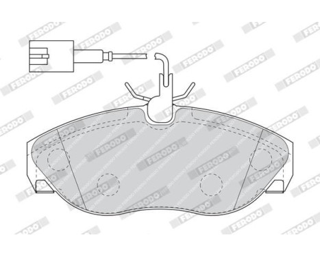 Brake Pad Set, disc brake PREMIER ECO FRICTION FVR1396 Ferodo, Image 4