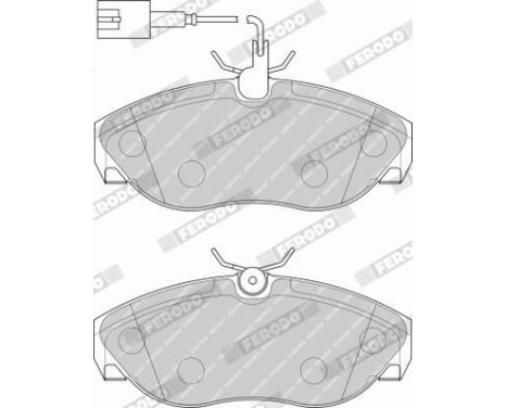Brake Pad Set, disc brake PREMIER ECO FRICTION FVR1396 Ferodo, Image 5