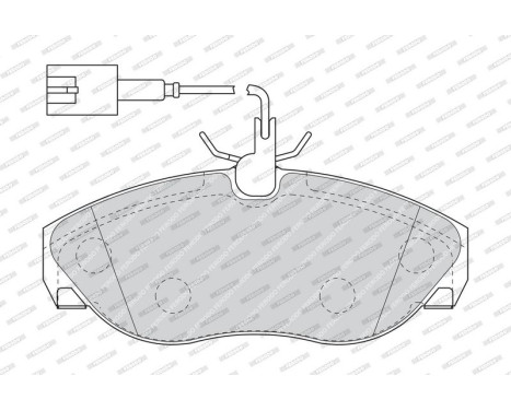 Brake Pad Set, disc brake PREMIER ECO FRICTION FVR1396 Ferodo, Image 4