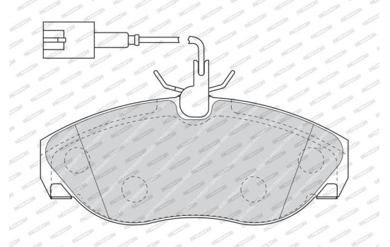 Brake Pad Set, disc brake PREMIER ECO FRICTION FVR1396 Ferodo, Image 4